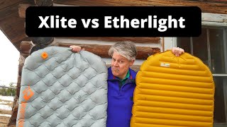 Backpacking Sleeping Pad Comparison Xlite vs Etherlight [upl. by Candace866]