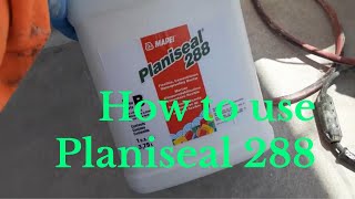 how to use PLANISEAL 288 WATERPROOF ON BALCONY [upl. by Naivat]