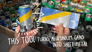 Turning aluminium can into sheet metal is easy with this tool [upl. by Leonor235]