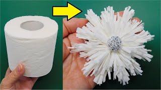 Toilet Paper Snowflake DIY  Easy Christmas Ornaments  Winter Decoration Idea [upl. by Tracie]