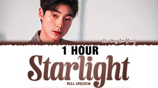 1 HOUR HWANG IN YEOP  STARLIGHT FULL VERSION Lyrics Color CodedHanRomEng [upl. by Laerdna]