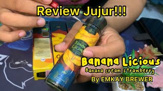 Review jujur Liquid Banana licious by Emkay Brewer [upl. by Tavia]