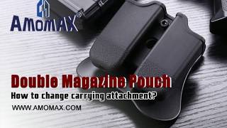 How to change carrying attachment easily  Amomax double magazine pouch [upl. by Wilmette]