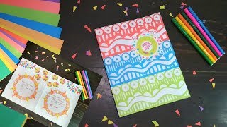 Handmade Greeting Card for Bengali New Year 1425  Baisakhi festival drawing  Pohela Boishakh Card [upl. by Hibben214]