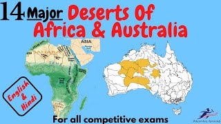 Major Deserts Of Africa amp Australia English amp Hindi [upl. by Noseaj]