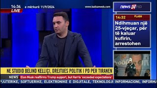 Belind Këlliçi — Në studion e News24 me moderatoren Ola Bruko [upl. by Bethesde730]