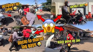 Live Accident 🥵 Caught On My Go Pro  Road Rage 🤬  Aprilia Lenge Ab 😍 [upl. by Kcirted]