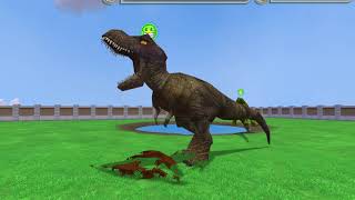 Zoo Tycoon 2 Dino Danger Pack  Tyrannosaurus Eating Dinosaur Meat [upl. by Aynot]