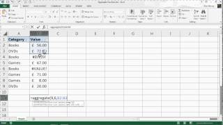 Learn the AGGREGATE Function in Excel [upl. by Bastien]