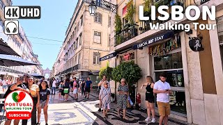 🇵🇹 4K WALK Full Walking Tour LISBON Portugal City Center  August 2023 [upl. by Reteid617]