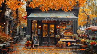 Captivating Fall Jazz Music  Dreamy Ambience w Autumn Morning Jazz amp Falling Maple Leaf for Relief [upl. by Graaf]