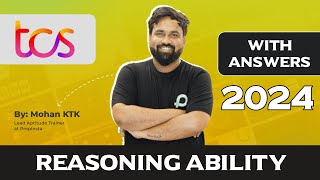 TCS NQT Reasoning Ability Questions and Answers 2023  2024 Batch [upl. by Aihsa]