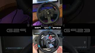 Logitech G923 vs Logitech G29 logitech thrustmaster fanatec moza pxn [upl. by Anaitsirc]