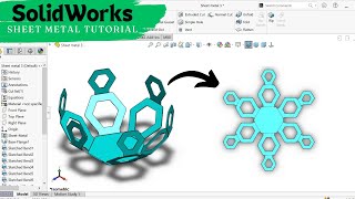 SolidWorks Sheet Metal Tutorial  Advanced Sheet Metal Tricks [upl. by Aicenert]