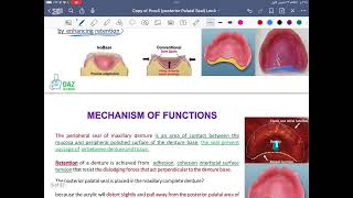 prosthodontics posterior palatal seal Lec4 Stage5 [upl. by Nnednarb]