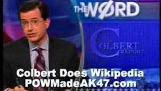 Colbert Vs Wikipedia [upl. by Ecilegna]