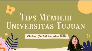 Tips Cara Memilih Universitas Korea GKS [upl. by Nivle]