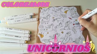 BONITOS UNICORNIOS para COLOREAR Cuenta Arcoiris [upl. by Ahseket]