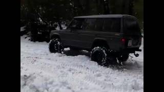 Mitsubishi Pajero 1989 OFF ROAD SNOW [upl. by Atokad582]