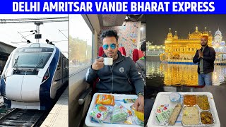 22487 Delhi to Amritsar Vande Bharat express Executive class Journey and food reivew [upl. by Ahseyn]