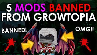 RICHEST MOD Misthios BANNED   5 MODS BANNED FROM Growtopia 2022 [upl. by Tihw]