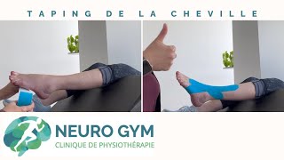 Taping pour le pied tombant et la cheville qui tourne vers lintérieur [upl. by Bethel]