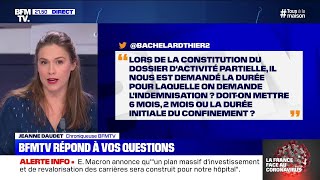 Comment remplir le dossier dactivité partielle BFMTV répond à vos questions [upl. by Drwde]