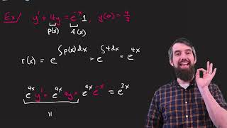 The Method of Integrating Factors for Linear 1st Order ODEs full example [upl. by Rosenfeld]