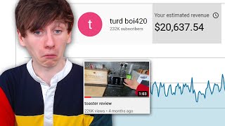 Looking at turd boi420s weird Youtube Analytics [upl. by Teri]