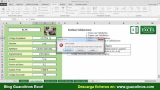 Crear Validacion de datos en Excel [upl. by Ailisab]