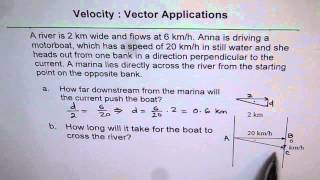 Vector Displacement Resulting From Water Current [upl. by Platon332]