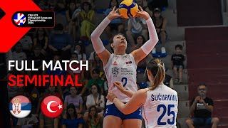 Full Match  Serbia vs Türkiye  CEV U22 Volleyball European Championship 2024  Women SF [upl. by Felecia]