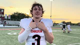 Chagrin Falls Spencer Kaas recaps scrimmage [upl. by Siravat]