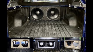 VW Amarok Pick Up IB Subwoofer Installation  Acoustic Elegance IB18AU in Infinite Baffle [upl. by Malamud]