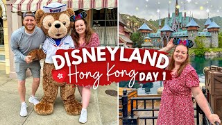 HONG KONG DISNEYLAND VLOG 🏰 DAY 1 🇭🇰 World of Frozen Snacks Fireworks amp Explorers Lodge Hotel 🎆 [upl. by Hilliary]