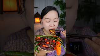 Fudy Fie Chinese beautiful girl eating nonveg plate 😋 🍽️ shorts [upl. by Damas173]