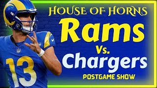 Rams vs Chargers postgame show Stetson Bennett improves Jordan Whittington shines again [upl. by Sherburn]