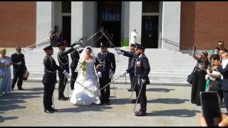 Picchetto Matrimonio Polizia Penitenziaria Antonio e Francesca sposi [upl. by Noland764]