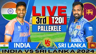 🔴 Live India vs Sri Lanka 3rd T20 Live Match Score amp Commentary  IND vs SL Live match Today [upl. by Llecram]