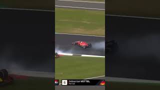 Vettel and Verstappen colliding at the British GP 2019 f1 verstappen redbull racing ferrari [upl. by Bijan]