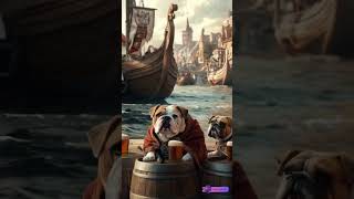 Bulldog Vikings Brewmasters of Valhalla 🍺🐾⚔️ In a legendary Viking village English bulldogs [upl. by Entruoc]