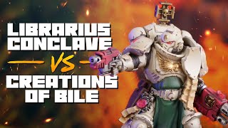 Chaos Space Marines vs Space Marines  NEW GROTMAS DETACHMENTS  Warhammer 40k Battle Report [upl. by Nnylyaj64]