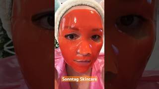 Skincare Pfege Meine Routine sheetmask Hydrogel MASK Vitamin C skincaresheetmask [upl. by Nerad236]