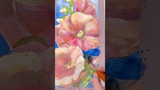 Watercolor Tips to How to Push and Pull Flowers watercolorpainting paintingtechniques [upl. by Eadnus879]