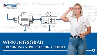 Abgegebene Leistung durch zugeführte Leistung  der Wirkungsgrad [upl. by Reichel]