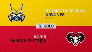 6kolo štvrťfinále HK GROTTO Spišská Nová Ves  HC 05 Banská Bystrica HIGHLIGHTS [upl. by Valle639]