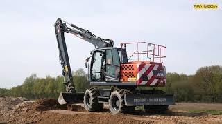 ATLAS 140W Bigfoot wheeled excavator [upl. by Orsay848]