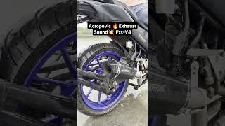 Akrapovic exhaust on FzsV4 😈💥 sound 🤯⚡🥵 akrapovic exhaust silencer sound exhaustsound shorts [upl. by Cadal]