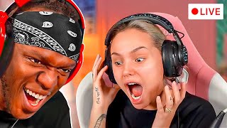 KSI TROLLS TALIA MAR LIVE ON STREAM Not Clickbait [upl. by Plunkett108]