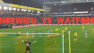 CANARIES BATTLE THOUGH THE HORNETS TO GET INTO PLAYOFFS SPOT Norwich city vs Watford Vlog [upl. by Eelorac]